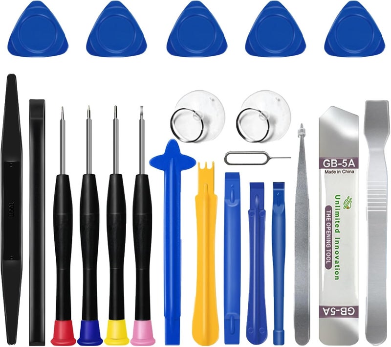 EFAITHFIX 22 in 1 Repair Tool Kit, 22-Piece Opening Pry Tool Screwdriver Set, Electronics Magnetic Precision Screwdriver Set for iPhone,iPad,Computer,Cell Phone,Laptop,Tablet,MacBook,Watch,Camera, etc - Image 1